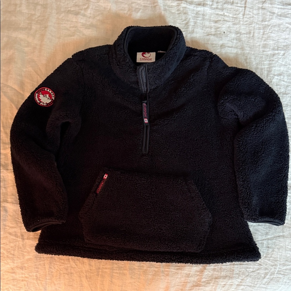 Cozy Black Fleece Hoodie
